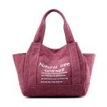 Vintage Custom Canvas Bags With Pockets , Womens Tote Handbags