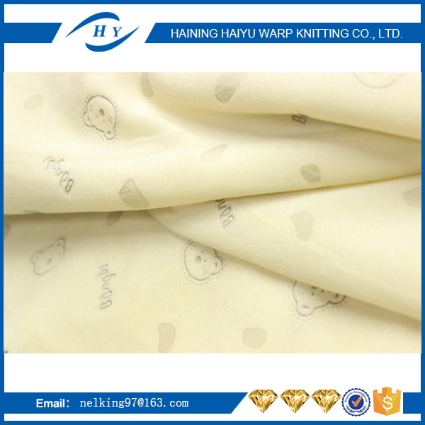 Wholesale D Knitted Fabric Velvet With Rubber Velour Fabric Made In China