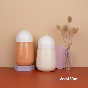 Quality 480ml PET Yogurt Empty Plastic Bottles With White Screw Cap wholesale