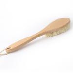 Customizable Bath Shower Brush For Body Dry Skin Natural Beech Wood Sisal