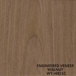 Sliced Cut Recon Walnut Wood Veneer H811C Crown Copy 2500*640mm Door Skin