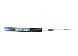 Quality OEM GYXTY 12 Core Single Mode Fiber Optic Cable Outdoor With Steel Wire wholesale