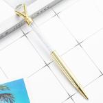 Big Crystal Diamond Ballpoint Pen 1.0mm Fashion Shiny Metal Gift Ball Pen