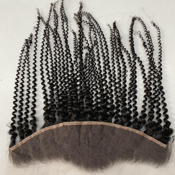 Kinky Curly 13x4 Lace Frontal Closure Human Hair Ear to Ear HD Lace Frontal