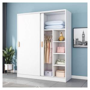 Quality Modern Extendable PANEL Wood Style Sliding Door Closet Storage Wardrobe for Bedroom wholesale