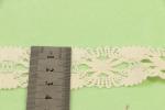 3.3cm Width Cotton Crochet Lace Trim Nonstretched With Floral Ornament