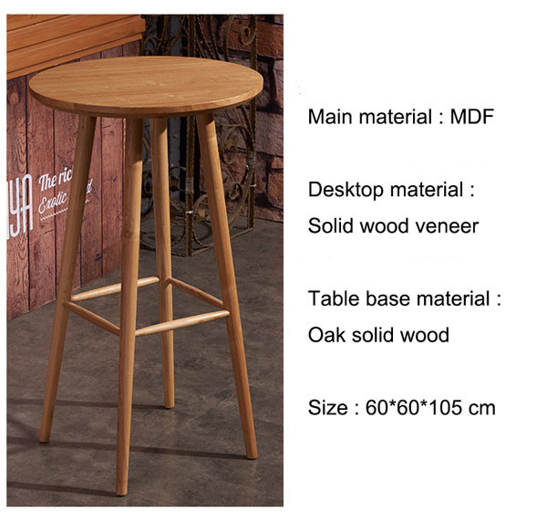 Bar Height Bistro Table And 2 Chairs Indoor With Umbrella Hole Wood Postmodern