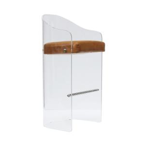 Quality Genuine Leather Counter Height 95cm Acrylic Bar Stools With Cushion wholesale