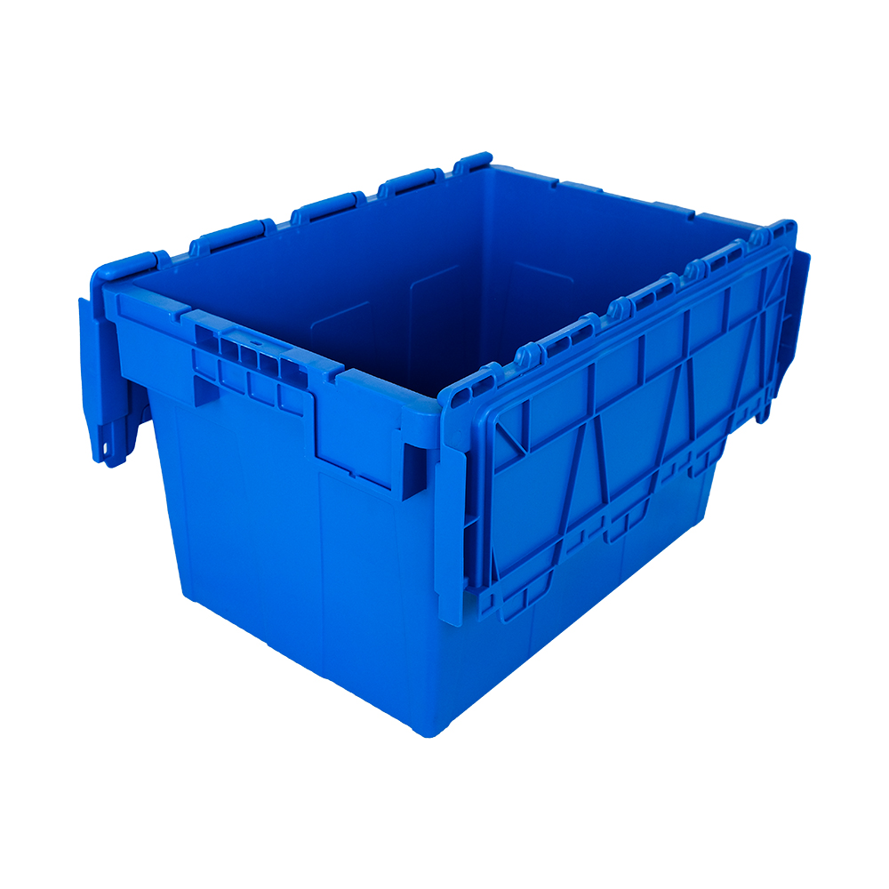 Food Grade Plastic Attached Lid Container for Nesting and Logistic OEM ODM Acceptable