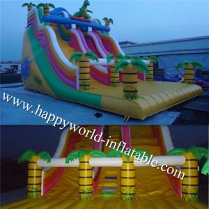 Quality Inflatable dinasour slide , commercial inflatable slide , giant slip n slide wholesale
