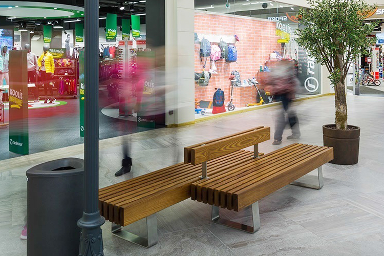 Antioxidant Anticorrosion Public Seating Shopping Mall Benches