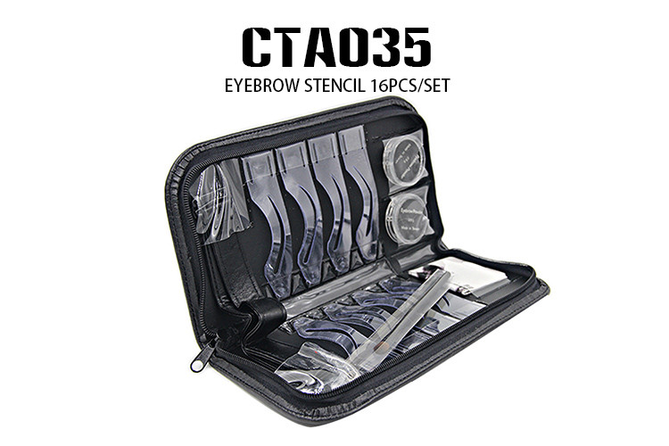 Permanent Makeup Eyebrow Stencil Kit Tattoo Accessories 8 Eyebrow Shaping Type