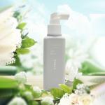 100ml Grey cylindrical smooth bottle with white spray for spray bottle