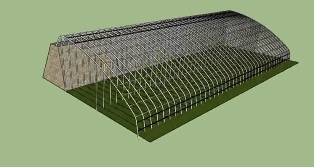Sunlight Greenhouse Aquaculture Hydroponics Growing System