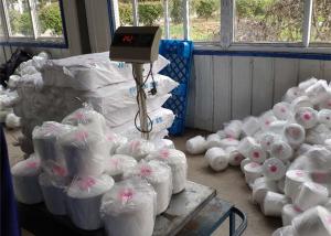 Quality No Knots Raw White Polyester Yarn For Sewing wholesale