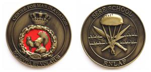Quality 40mm diameter 3-d Double-sided zinc alloy COIN with antique brass finish wholesale