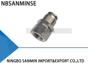 Quality PMFT All Metal Brass Fitting Female Thread One Touch Pneumatic Air Fittings Bulkhead Connector wholesale