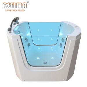 Quality Newborn Small Baby Massage Bathtub Freestanding With Led Lights FSSIMA wholesale