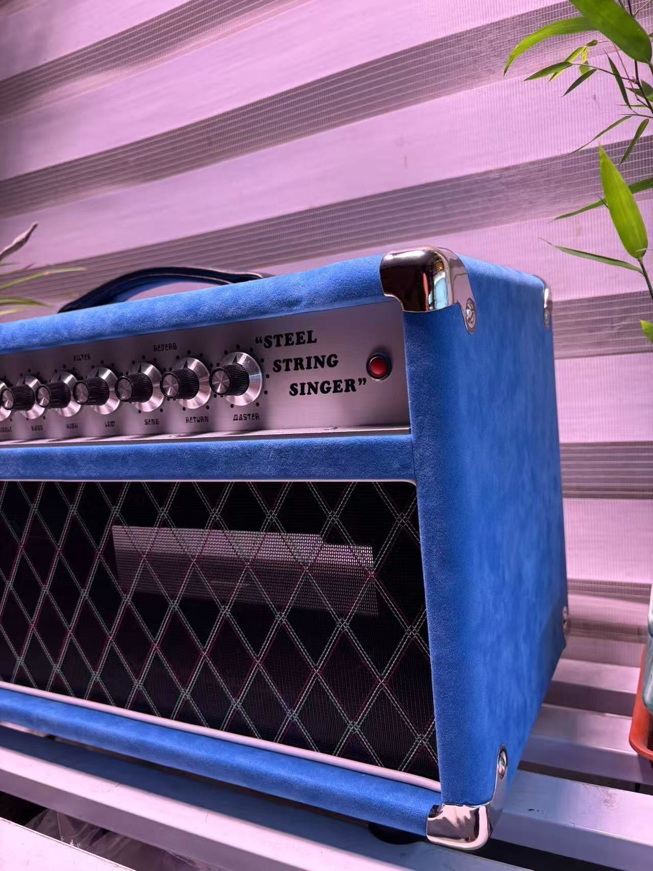 Custom Dumble CLONE Steel String Singer Head 20W 50W 100W with Suede Color, Grand Amplifier SSS Model