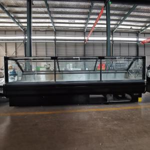 Quality Hydraulic Straight Glass R290 Meat Refrigeration Showcase Fan Cooling wholesale