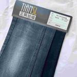 160cm Width Twill Denim Fabric Without Slub Sulfur Black