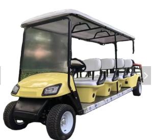 Quality 10 Person Club Car Cart Precedent Limo Custom Golf Cart Yellow Color low speed wholesale
