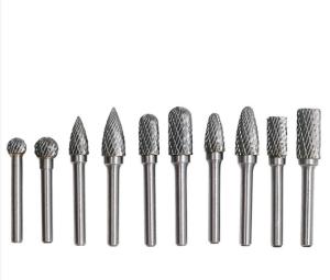 Quality Brazed Double Cut Rotary Files Carbide Burrs Set 50000RPM wholesale