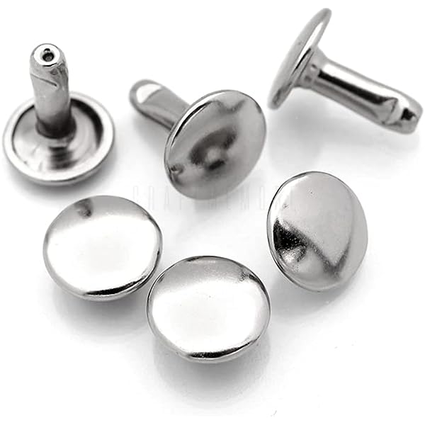 Custom All Size Metal Double Cap Stainless Steel Brass Clothing Rivets For Clothing