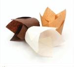 Oven Safe Greaseproof Mini Tulip Paper Baking Cups