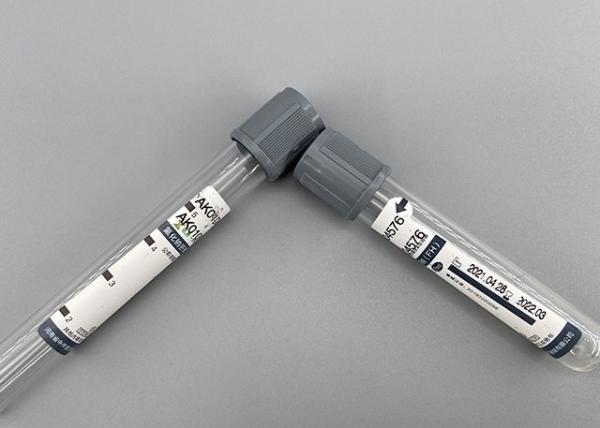 ODM Blood Vacuum Container Gray Blood Collection Tube Sodium Fluoride Tube For