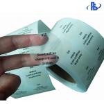 Round Seal Matte Transparent Destructible Vinyl Label Stickers Single Sided