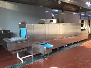 Quality Long Line Flight Type Dishwasher Environmentally Friendly 50Hz wholesale