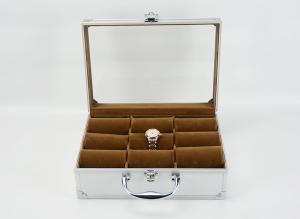 Quality Aluminum Acrylic Watch Storage Case Watches Carrying Box wholesale