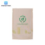 Digital Printing Kraft Paper Poly Bag Customized Logo With Plastic Window