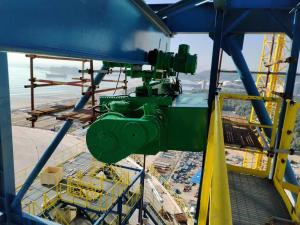 Quality Tank top maintenance lifting machinery equipment LNG curved rail electric hoist LNG monorail winch curved rail crane wholesale