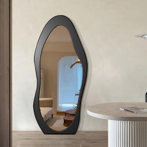 Quality 60x160cm Wooden Frame Freestanding Floor Mirror Black White wholesale