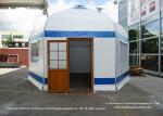 Luxury Portable Mongolian Yurt Ger Home Glamping Tents 6M Clear Span