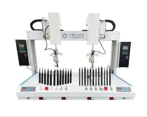 China Double Platforms Double Heads Automatic Welding Machine 100*78*85cm 5 Aixs  for Accurate Welding on sale