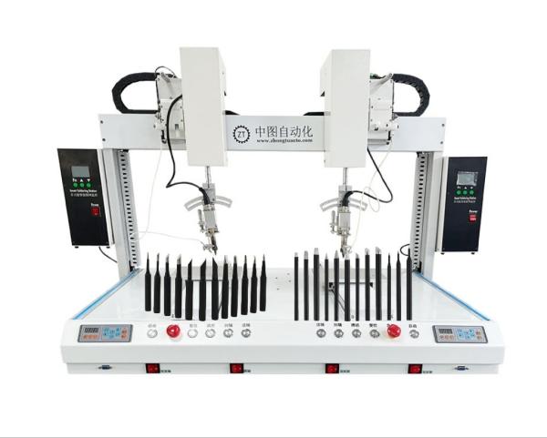 Double Platforms Double Heads Automatic Welding Machine 100*78*85cm 5 Aixs for