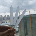 SGCC ACID Etched Tempered Glass , Translucent Glass Nail File