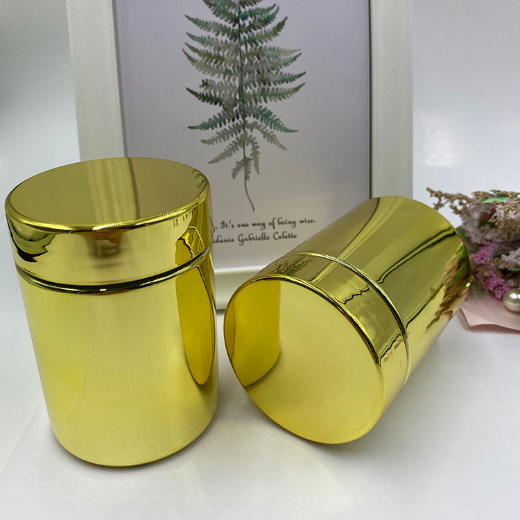 250ml Plastic Custom Logo Design Chrome Gun Gray Color Supplement PE Container With Lid for INFUSION Needs from Supplie