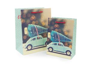 Quality Promotional Unique Luxury Christmas Packaging With Car Pattern Printed wholesale