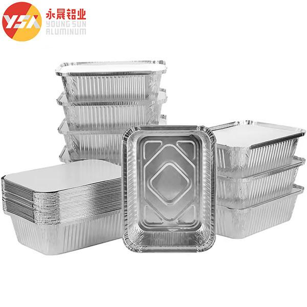 Aluminum Take Out Containers 450ml 500ml 750ml Foil Tin Trays Aluminium To Go