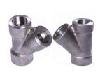 8 Inch ASME B16.11 Forged Pipe Fittings , Stainless Steel Reducing Tee