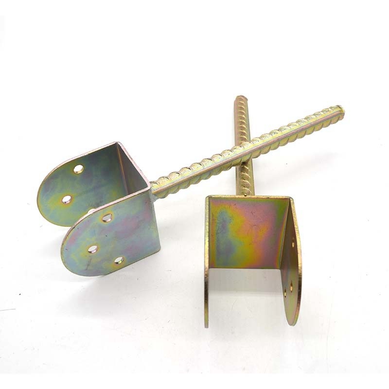 Customized Metal Screw Fence Base Post Anchors for Timber Frame House Stability Support