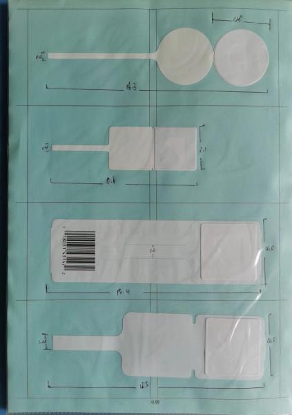 Best Price 8.2mhz security sticker RF Sticker Barcode EAS Label 8.2mhz RF