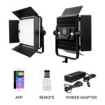 Video Conferencing RGB Portable LED Film Lights 60w Full Color Panel 95ra Video