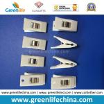 Factory Cheap Plastic Transparent Office Paper Stationery Clips w/Metal Sheet
