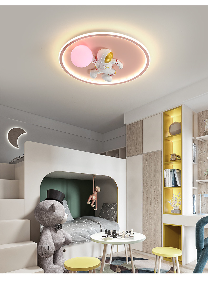 Children's Room Ceiling Lights Boy Bedroom Astronaut Creative Minimalist Cartoon Ceiling Lights(WH-MA-294)