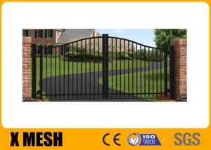 China 6063 T6 Security Metal Fencing Spacing 140mm Galvanised Steel Gate on sale